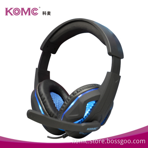 Stereo Gaming Headphone Headset with Mic LED Light for PC Game